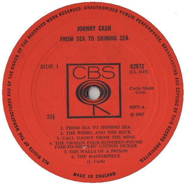 Johnny Cash From Sea To Shining Sea Lp A Cd Covers Cover Century Over 500 000 Album Art Covers For Free